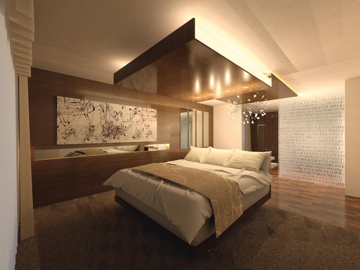 Moevenpick Hotel Du Lac Tunes Exterior foto 3D rendering of a bedroom